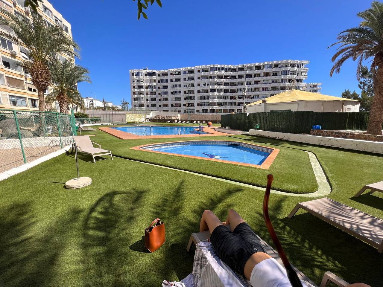 Apartamento entero, Apartamento de vacaciones 'Mirador Los Molinos' con vistas al mar, piscina compartida y jardín in Maspalomas, San Bartolomé de Tirajana