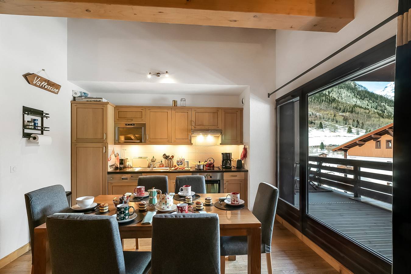 Ganze Wohnung, L'Ours Bleu B33 - Ski in Ski out in Vallorcine, Mont-Blanc-Massiv