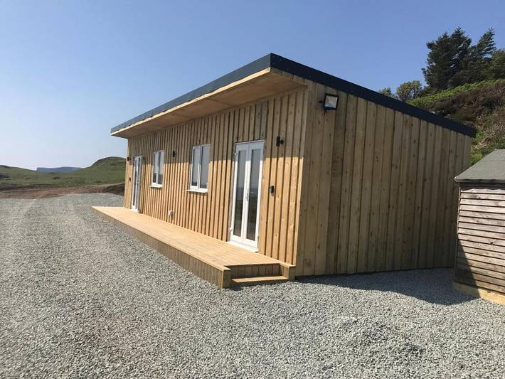 Vakantieappartement voor 2 personen, met tuin en uitzicht op Skye