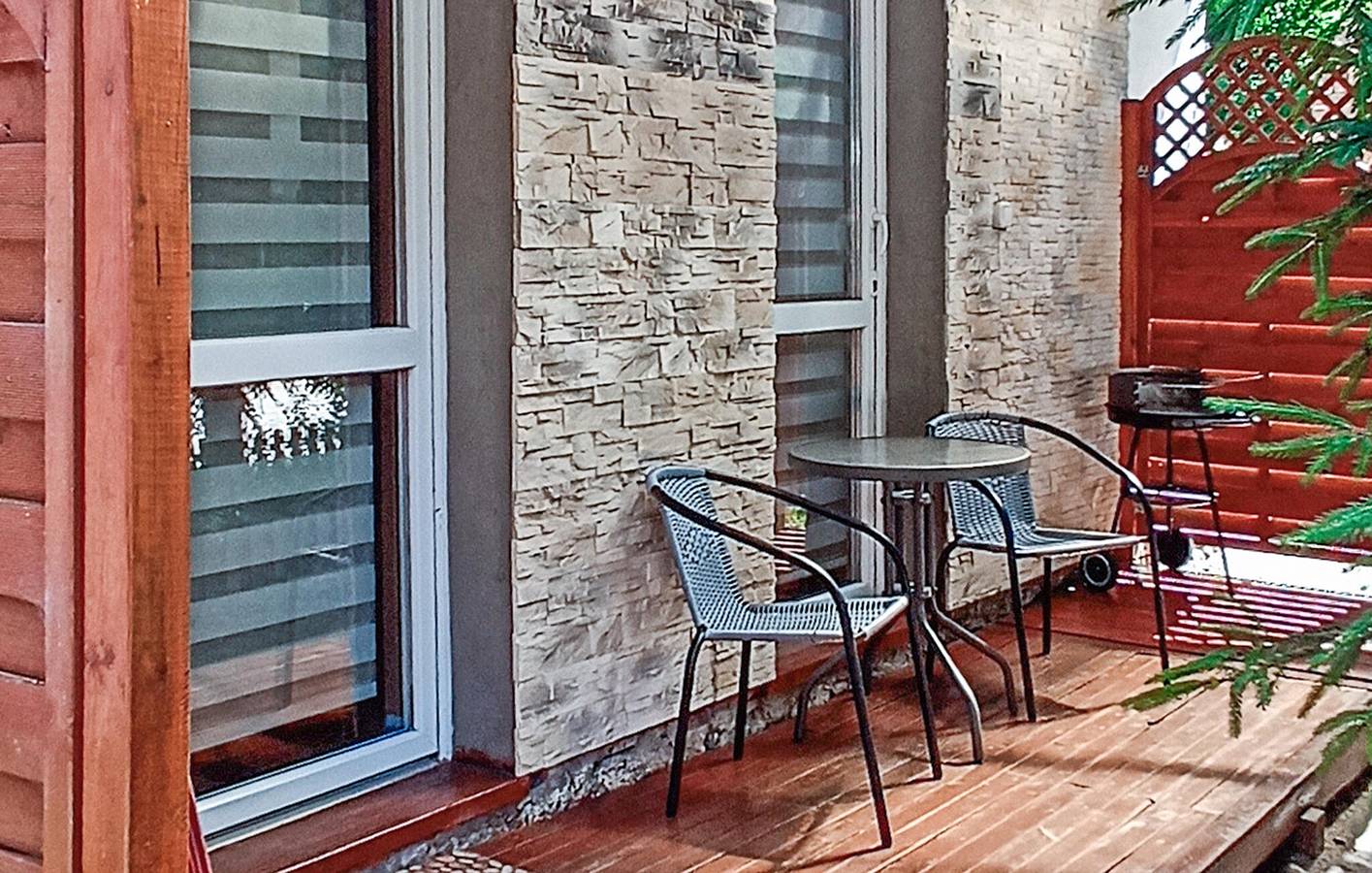 Ferienhaus für 2 Personen mit Terrasse in Warnowo, Stettiner Haff