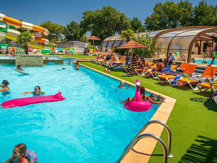Camping Oléron Loisirs   - Mobilheim 6 personen - Freizeit 3 Schlafzimmer - Tv in Saint-Georges-d'Oléron, Côte de Beauté