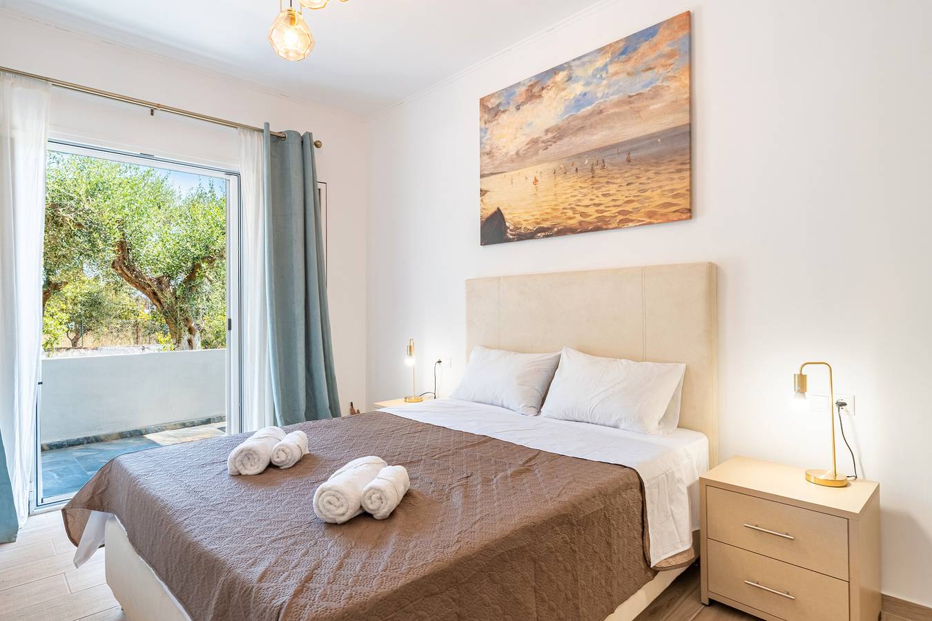 Ganze Wohnung, Ferienwohnung 'Poseidon Garden View' mit Balkon, Wi-Fi und Klimaanlage in Korfu