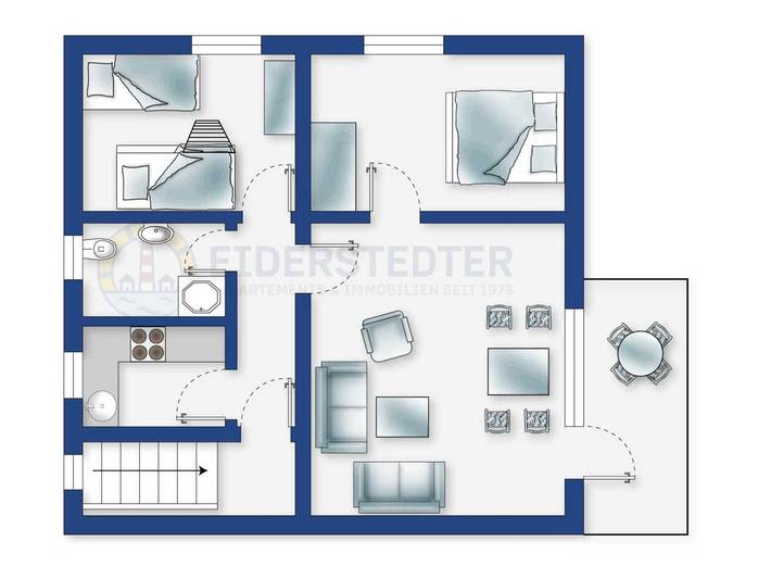 Ganze Ferienwohnung, Wohnung Seestern in St. Peter-Bad, St. Peter-Ording