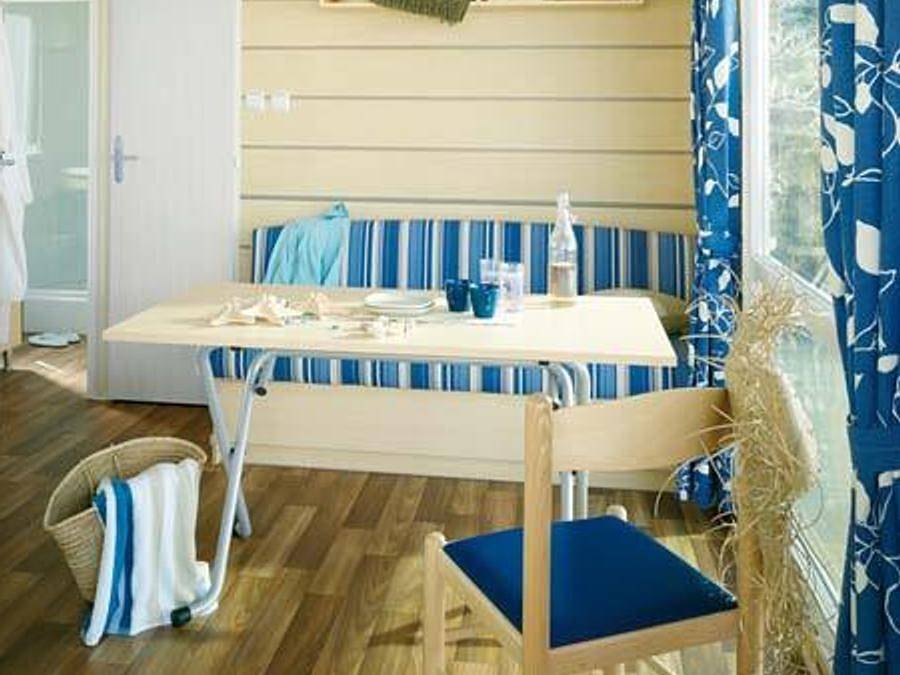 Camping Au Soleil d'Oc - Mobile home 4 persons - Luxury cottage with Tv loggia in Monceaux-sur-Dordogne, Tulle region