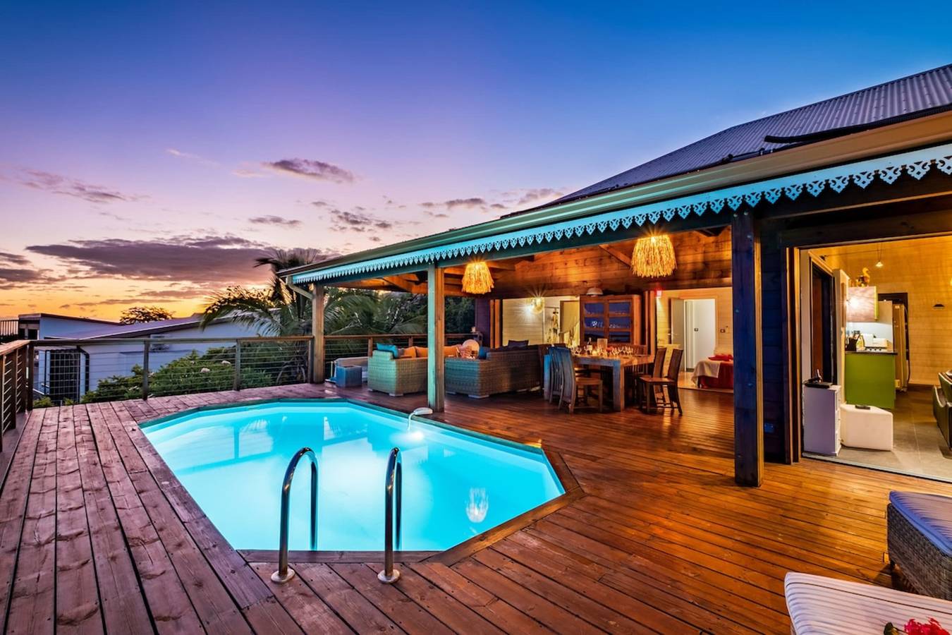 Kaz Passion - Villa with swimming pool and sea view on the edge of a ravine in Saint-Louis, Reunión