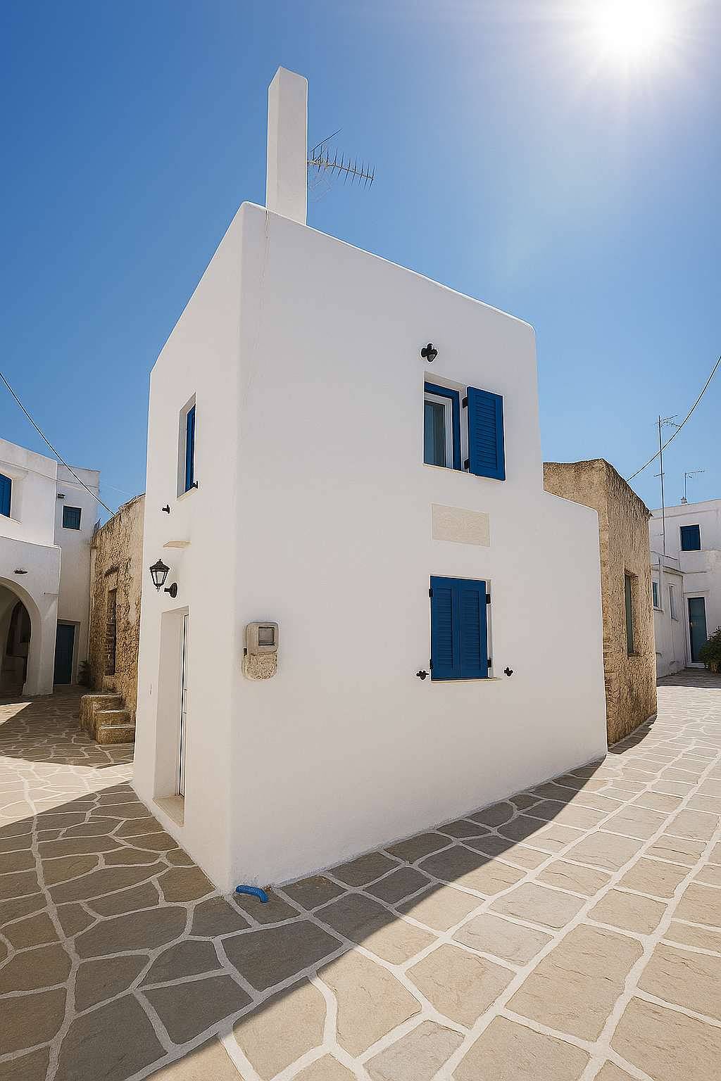 Apartamento entero, Apartamento de vacaciones para 3 personas con balcón/terraza in Paros