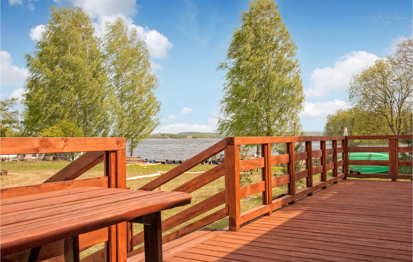 Ferienhaus für 6 Personen mit Terrasse in Powiat Olsztyński