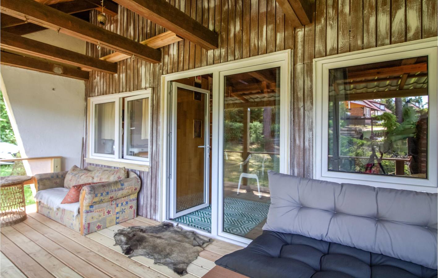 Ferienhaus für 5 Personen mit Terrasse in Powiat Olsztyński