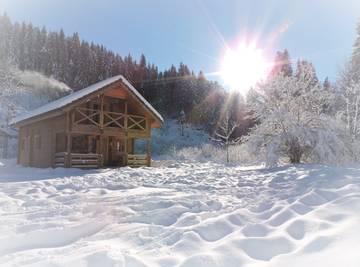 Chalet pour 6 personnes, avec jardin et balcon en France