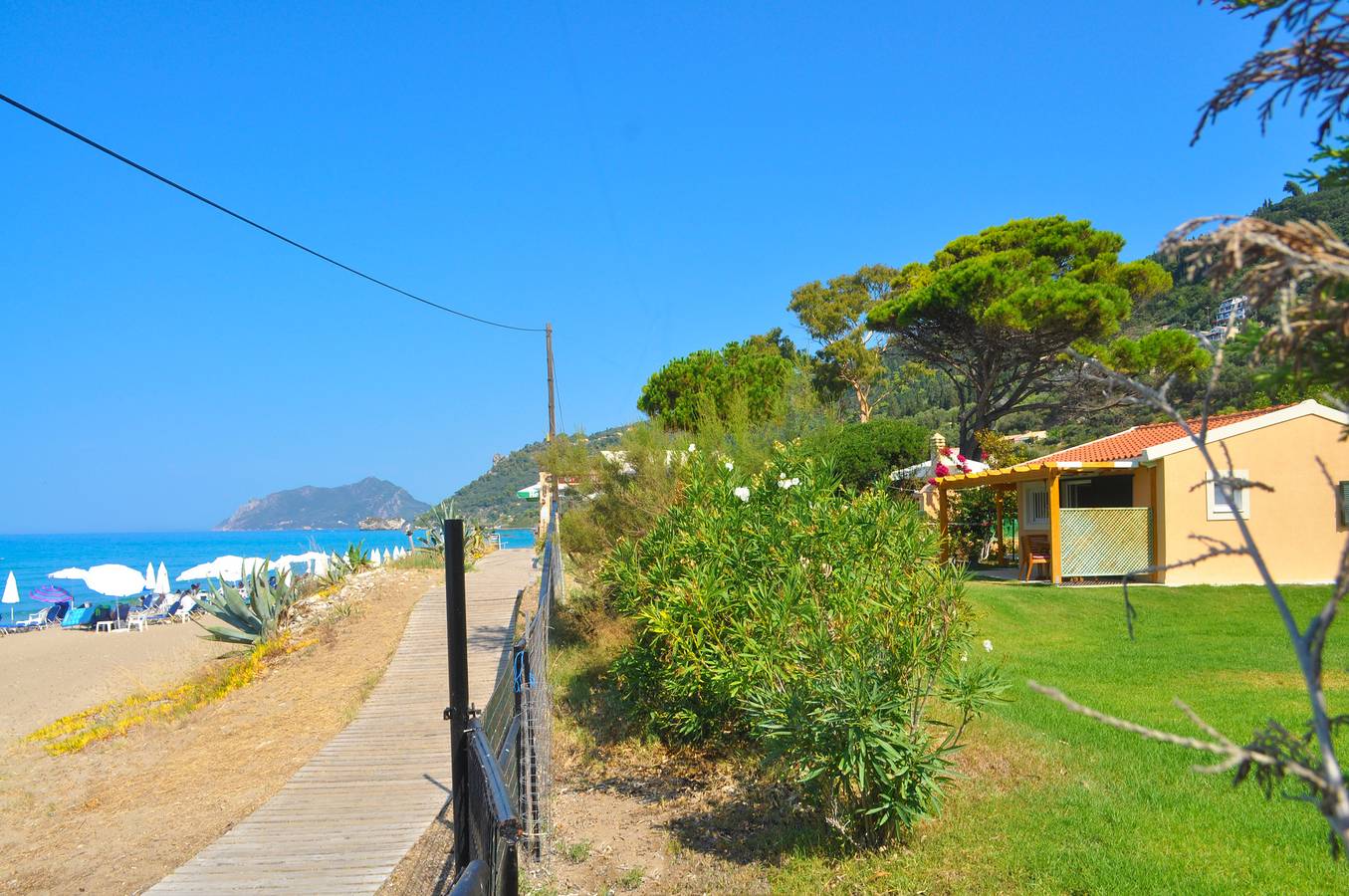 Beachfront holiday House “yannis” on Agios Gordios beach in Corfu in Agios Gordios, Corfu