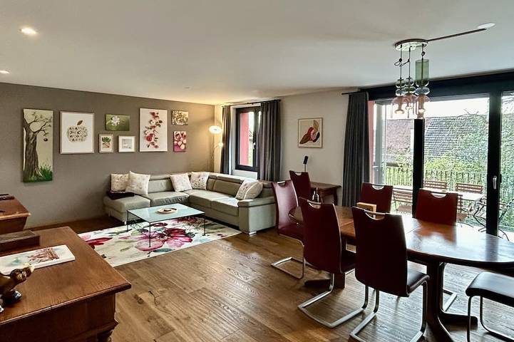 Ferienwohnung für 6 Personen, mit Balkon am Bodensee (Schweiz)