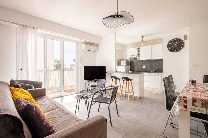 Appartement de vacances pour 4 personnes, avec balcon à Cagnes-sur-Mer