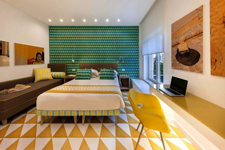 Maison d’hôte pour 3 personnes, avec Terrasse ainsi que Jardin et Vue à Sorrento