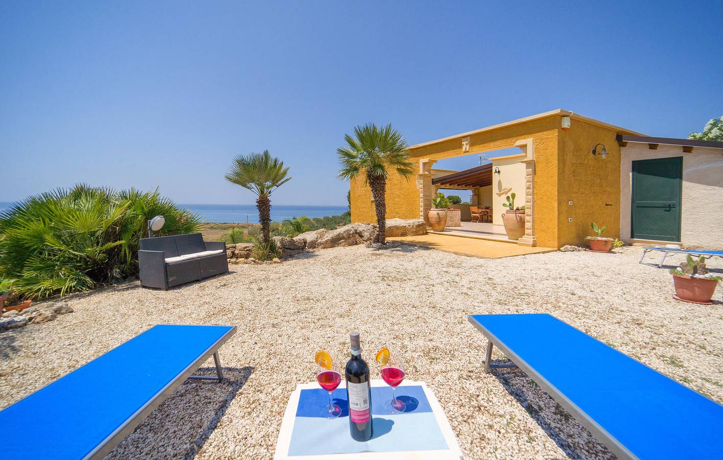 Appartement am Pool mit AC, Terrasse und Meerblick in Ribera, Agrigento Provinz