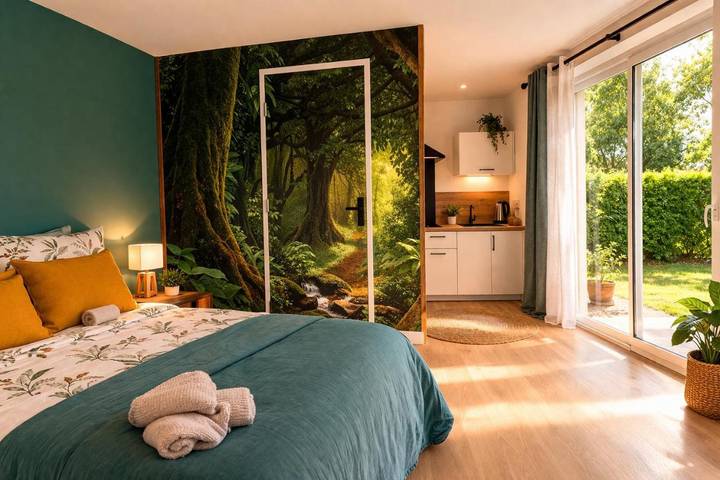 Location de vacances pour 2 personnes, avec vue et jardin dans Chemillé-en-Anjou