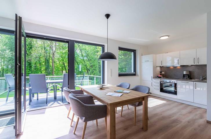 Appartement de vacances pour 3 personnes, avec jardin ainsi que vue sur le lac et sauna, animaux acceptés - 1