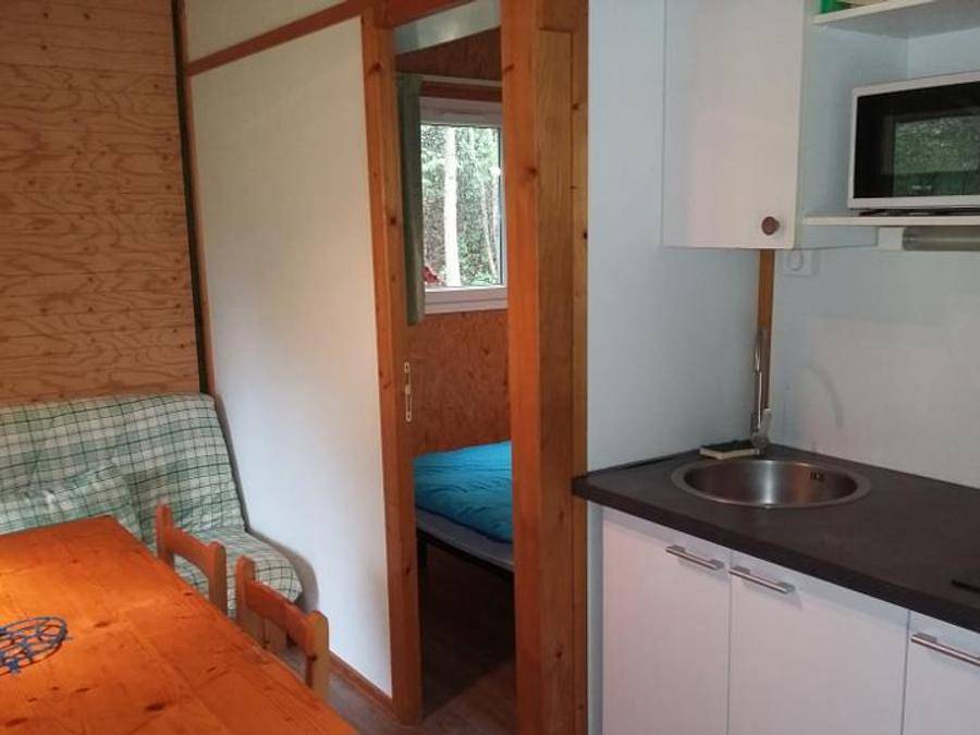 Camping de L'Île du Chéran - Chalet 6 personnes - Chalet 2 chambres à la semaine- arrivée à partir de 16H 2/6 pers in Lescheraines, Région de Chambéry
