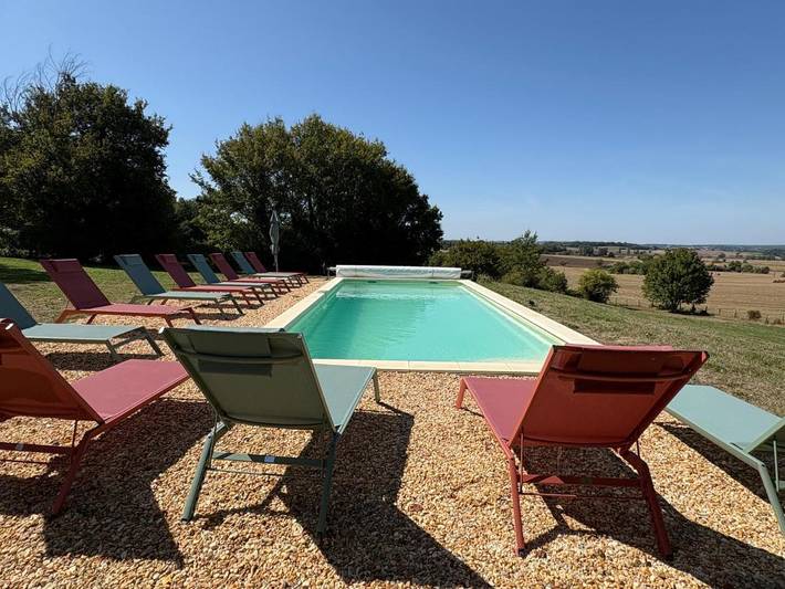 Location de vacances pour 13 personnes, avec jardin ainsi que piscine et vue dans Saint-Privat-en-Périgord - 4