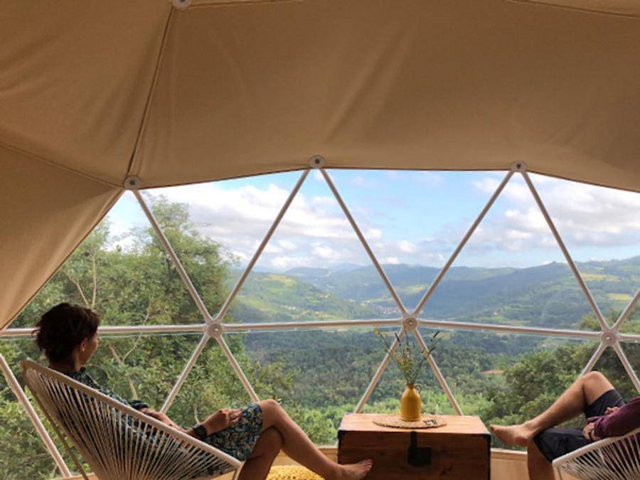 Camping Sites et Paysages - Le Petit Bois - Ongewoon 4 personen - Bulle Insolite en Spa Premium Serenity in Ruoms, Ardèche