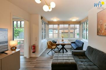 Ferienwohnung für 4 Personen, mit Sauna und Terrasse sowie Garten, mit Haustier auf Langeoog