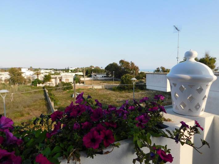 Apartamento entero, Apartamento 'Bilo Vista Mare Dauni' con balcón in Hotel Poseidone, Ugento