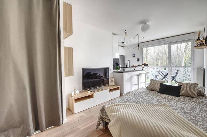 Entire apartment, Le Cosy de l'Ourcq, 40 m² studio apartment 20 minutes from Paris in Villepinte, Seine-Saint-Denis