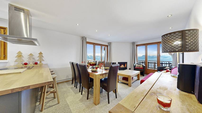 Vakantieappartement voor 8 personen, met Balkon in Veysonnaz