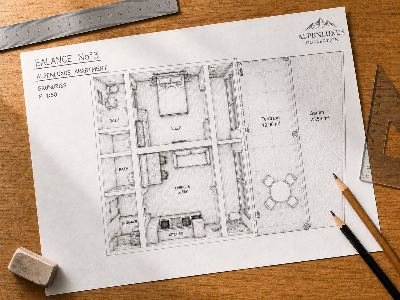 Geheel appartement, Base Achensee Balance N°03 – Garden in Achenkirch, Brandenberger Alpen
