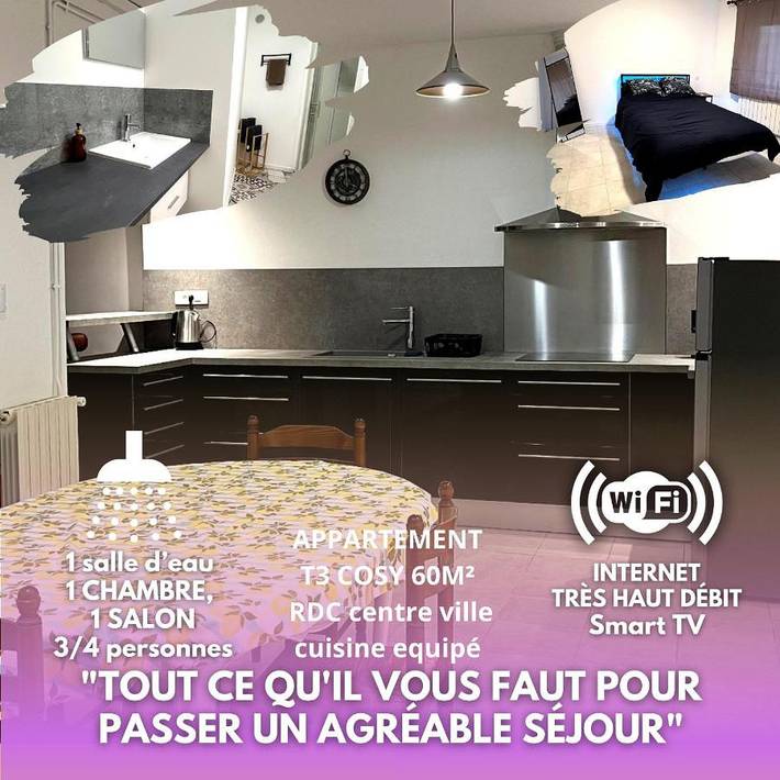 Gîte pour 4 personnes, avec vue et terrasse, animaux acceptés à Pierrelatte