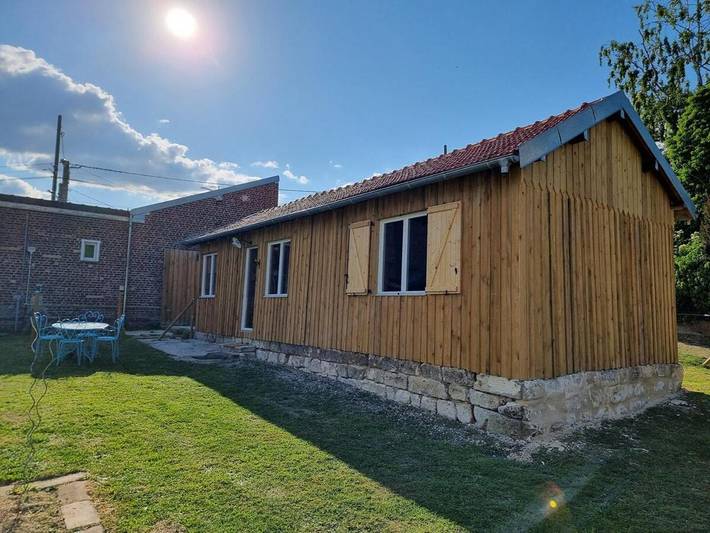 Gîte pour 3 personnes, avec terrasse et jardin dans Ribécourt-Dreslincourt