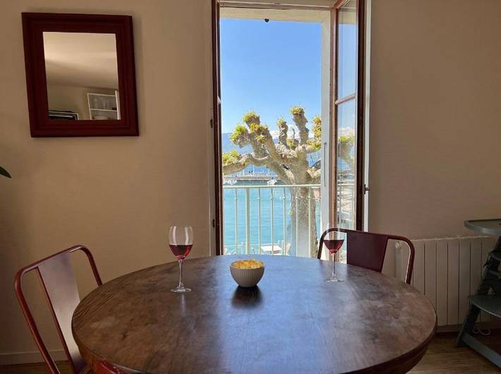 Gîte pour 4 personnes, avec balcon ainsi que vue sur le lac et vue à Nernier - 3