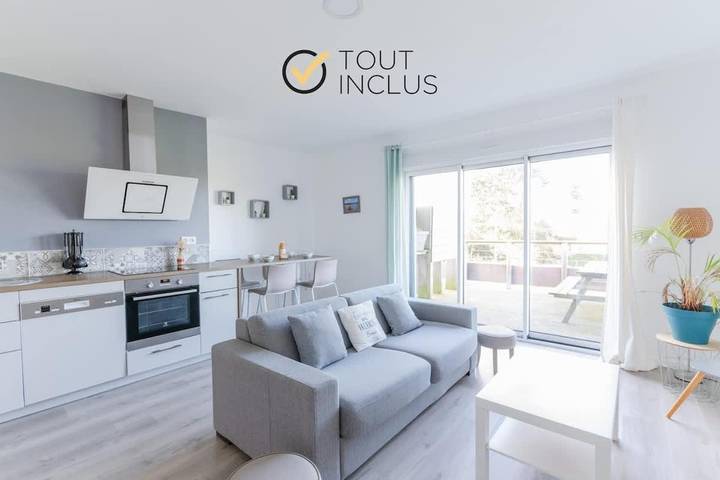 Appartement de vacances pour 4 personnes, avec terrasse, animaux acceptés