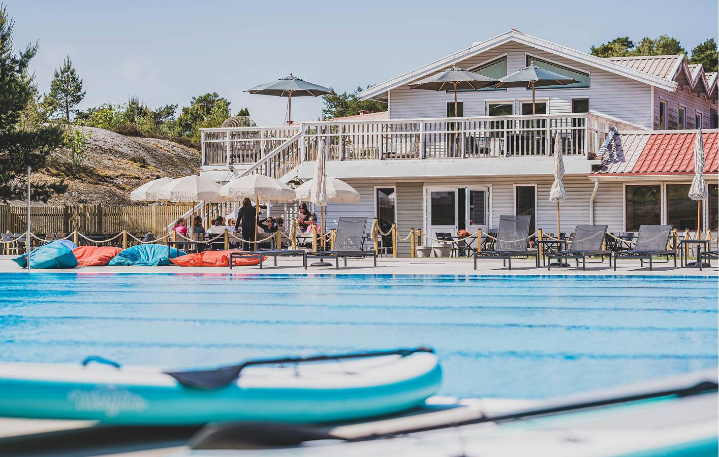 Ganze Ferienwohnung, Ferienwohnung für 6 Personen mit Pool in Norra Västkusten
