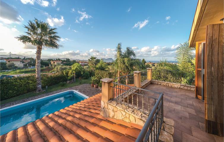 Wohnung mit Meerblick: Pool, Terrasse, Küche, AC. in Torre Colonna-Sperone, Altavilla Milicia