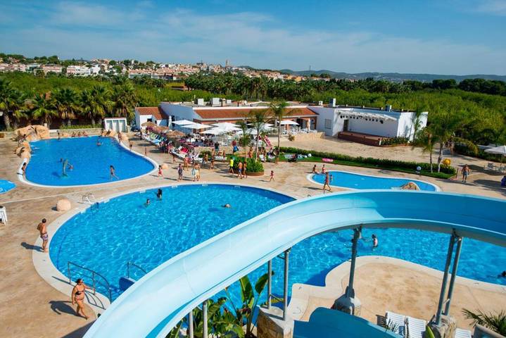 Bungalow para 2 personas, con Terraza además de Piscina para niños y Piscina en Creixell
