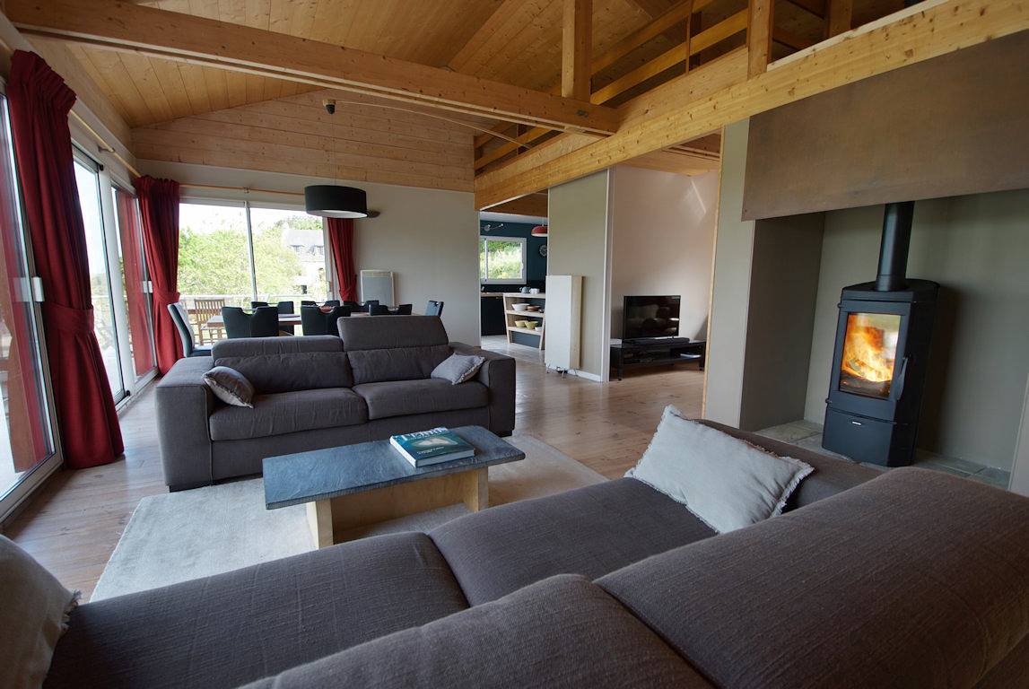 Maison Falaizou : spectaculaire vue mer et vallée in Saint-Jean-du-Doigt, Ceinture Dorée