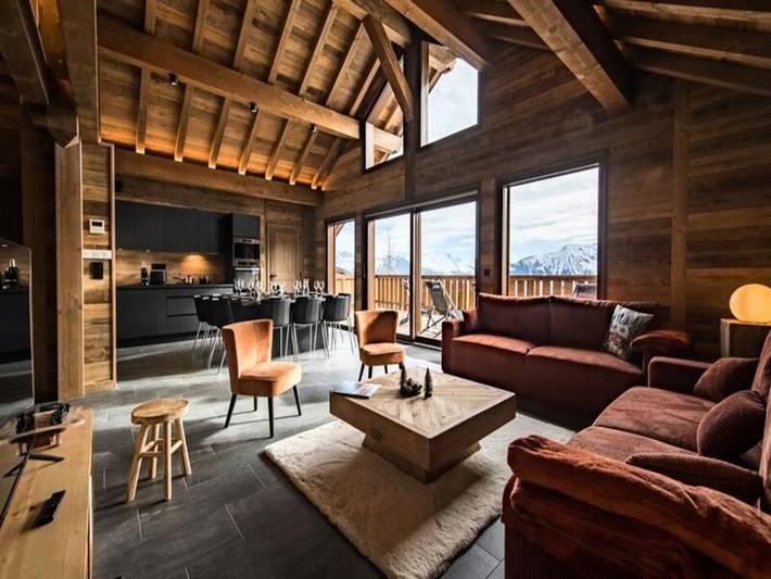 Chalet pour 12 personnes, avec terrasse et sauna à Fontcouverte-la-Toussuire