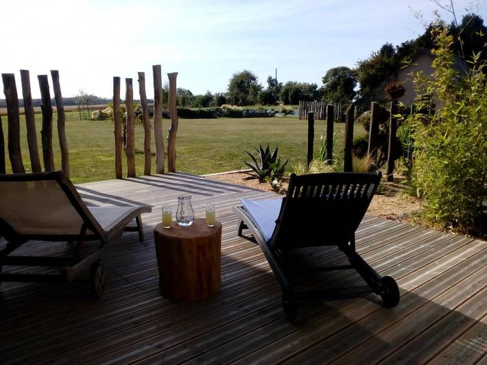 Gîte pour 6 personnes, avec jacuzzi et jardin ainsi que terrasse et sauna à Hénanbihen - 4