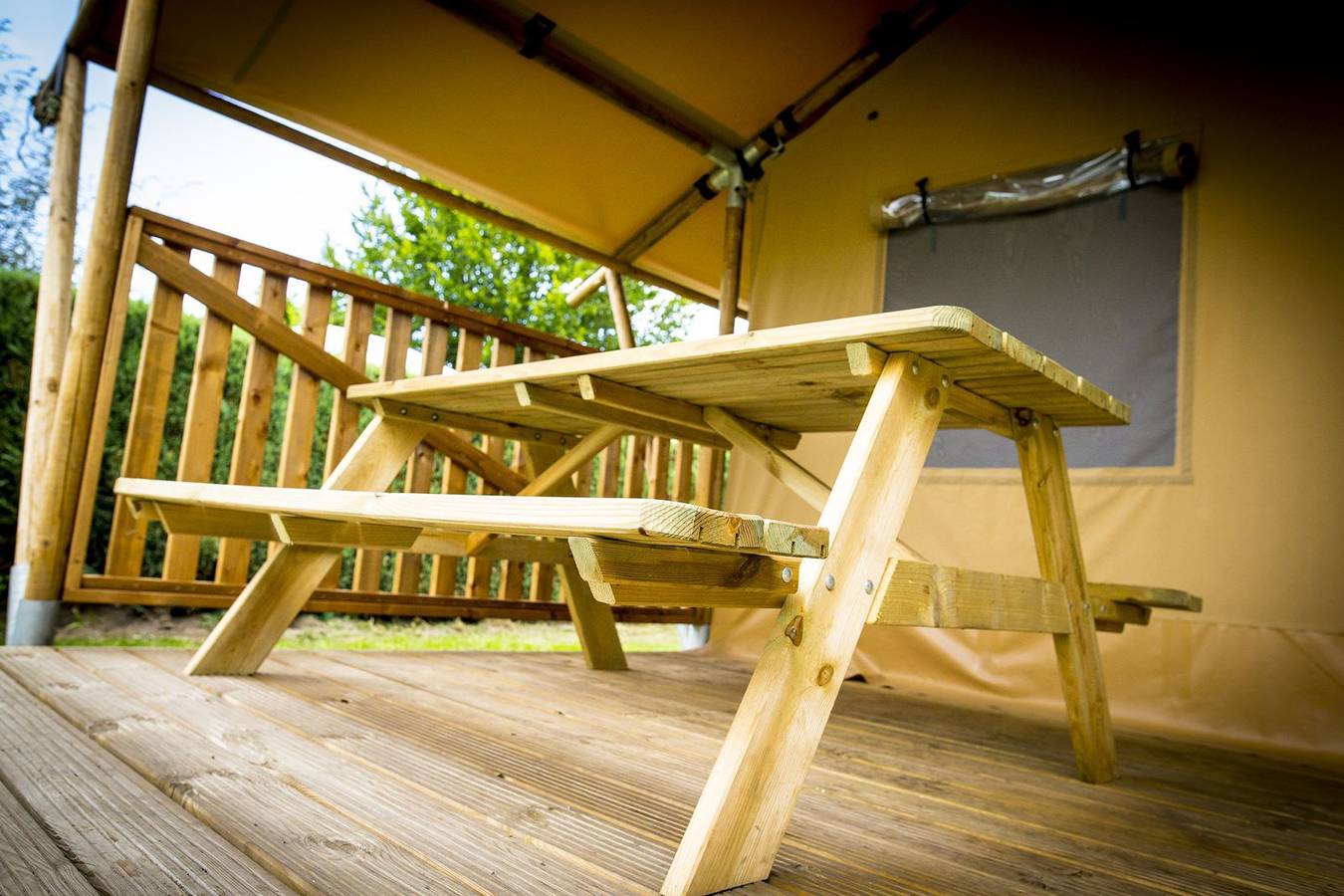 Recreatiepark Duinhoeve — Safaritent Deluxe  | 5 Pers.  in Noord-Brabant