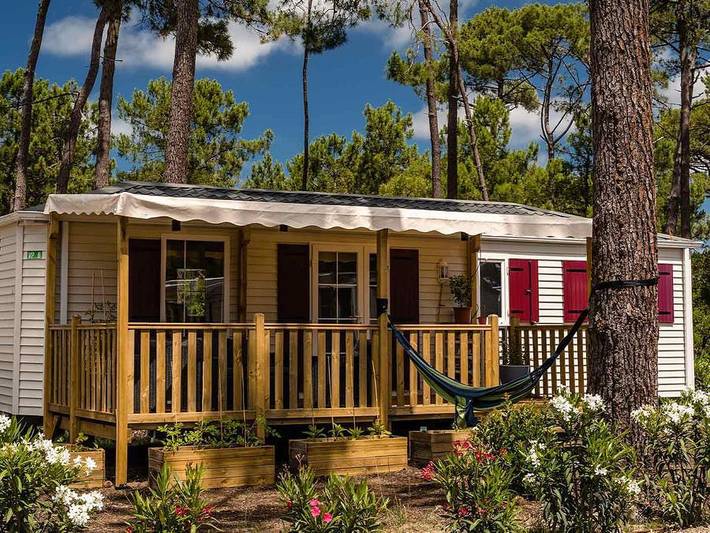 Camping Siblu Les Viviers - Funpass inclus - Mobilheim 4 personen - Essential 2Sch 4P Basic ohne Klimaanlage in Lège-Cap-Ferret, Arcachon und Umgebung