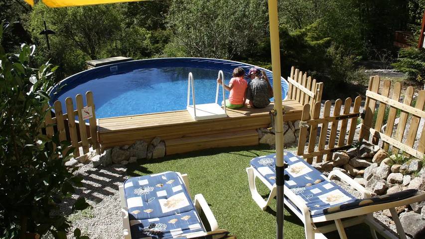 Maison de vacances pour 7 personnes, avec piscine et jardin, animaux acceptés