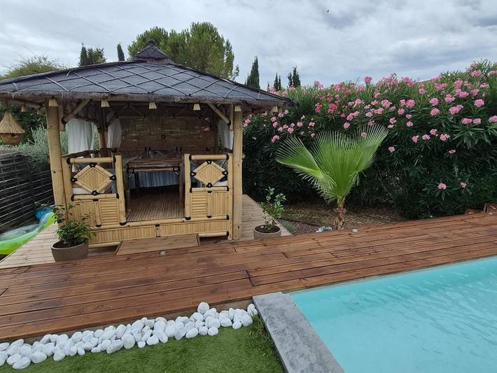 Gîte pour 2 personnes, avec jardin et piscine à Sainte-Croix-de-Quintillargues