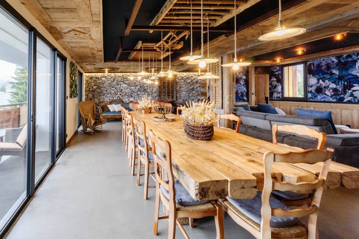 Maison de vacances pour 14 personnes, avec balcon et sauna en Savoie