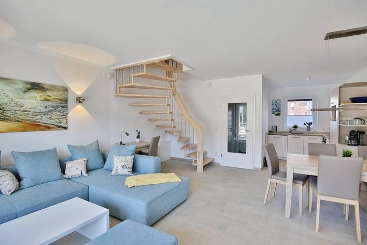 Ferienhaus mit Meerblick für 6 Personen, mit Terrasse und Sauna in Elbe-Weser - 3