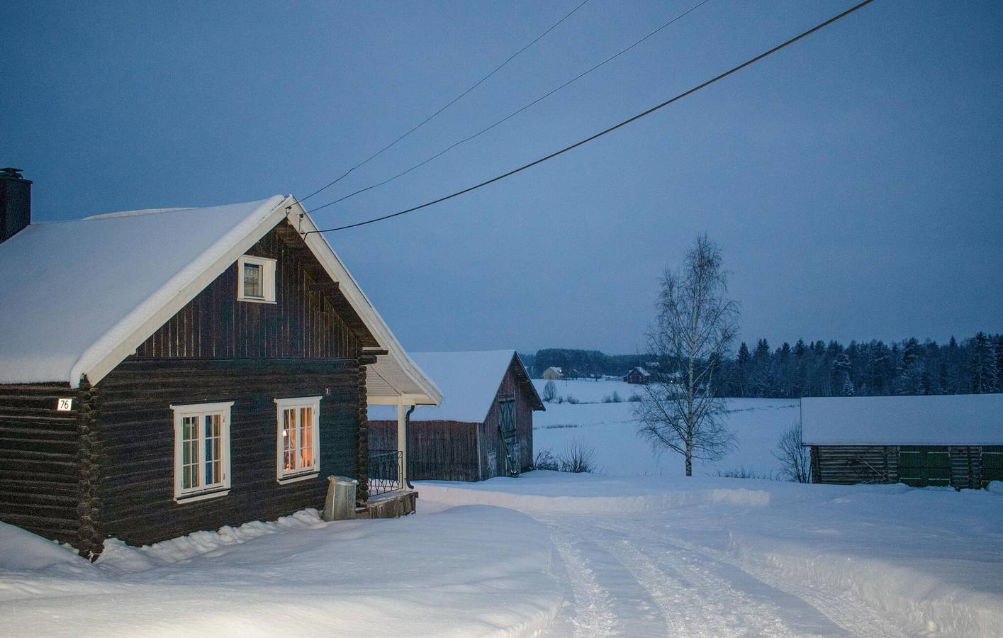 Ferienhaus für 6 Personen mit Garten in Åsnes