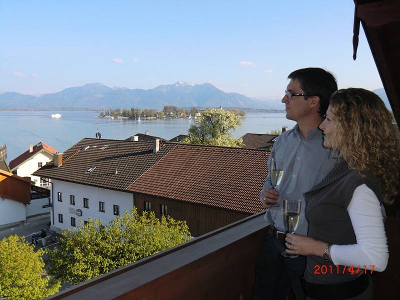 Gästehaus Seeblick - Doppelzimmer Standard mit Du/Wc/Tv in Gstadt am Chiemsee, Chiemsee