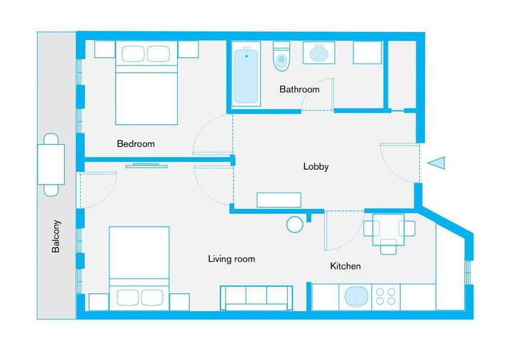 Ferienwohnung für 8 Personen, mit Balkon und Ausblick in Prenzlauer Berg Berlin - 3