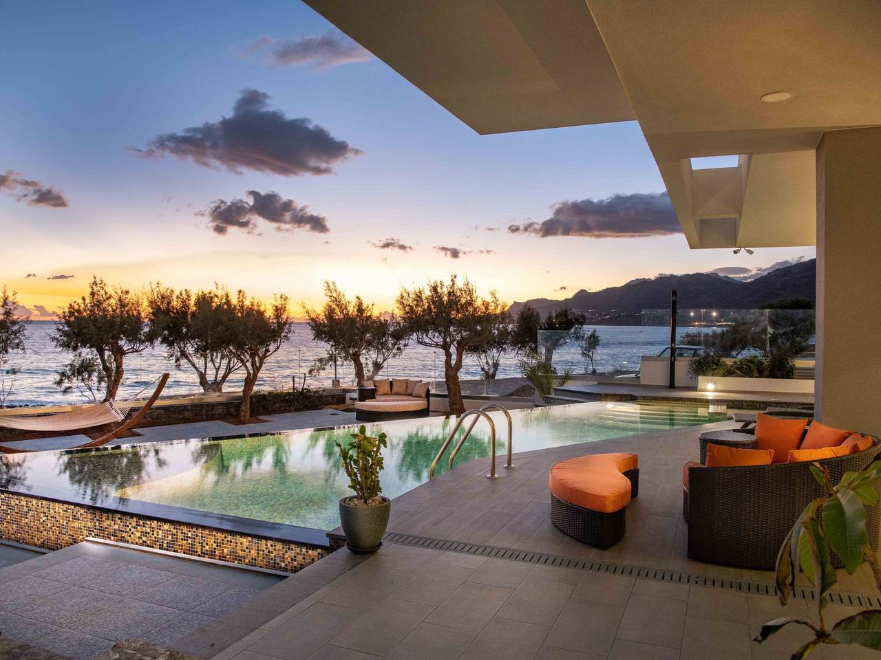 Ferienvilla "Jupiter Views" mit Infinity Pool in Koutsouras, Lasithi