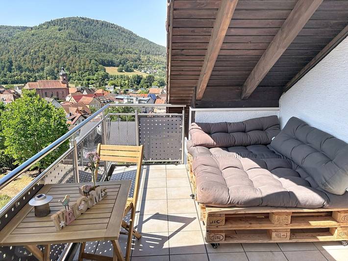 Ferienwohnung für 4 Personen, mit Balkon und Garten in Weilbach