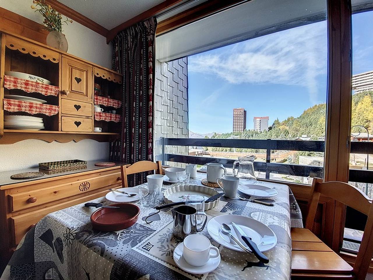 Ganzes Studio, Renoviertes Studio für 3 Pers, an der Skipiste, Balkon in Les Menuires, Saint-Martin-de-Belleville